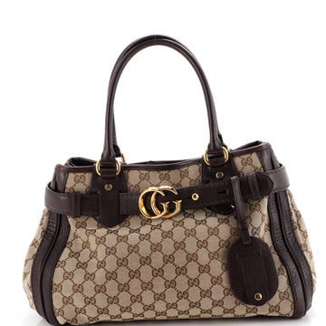Gucci GG Running Tote GG Canvas with Leather Medium