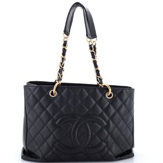 Chanel Grand Shopping Tote Quilted Caviar