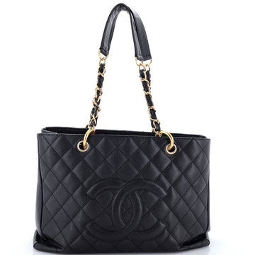 Chanel Grand Shopping Tote Quilted Caviar