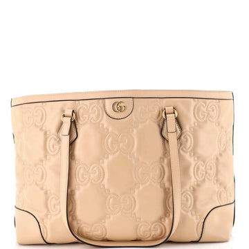 Gucci Ophidia Open Tote GG Matelasse Leather Medium