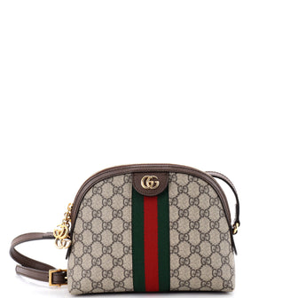 Gucci Ophidia Dome Shoulder Bag GG Coated Canvas Small