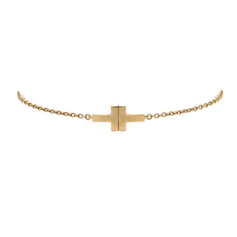 Tiffany & Co. T Single Chain Bracelet 18K Yellow Gold