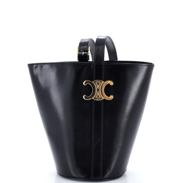 Celine Triomphe Bucket Bag Shiny Calfskin