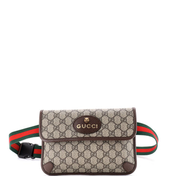 Gucci Neo Vintage Flap Belt Bag GG Coated Canvas