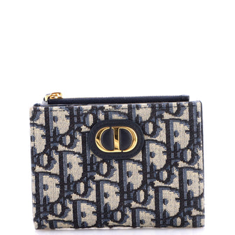Christian Dior 30 Montaigne Dahlia Wallet Canvas Small