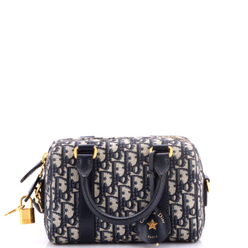 Christian Dior Groove Convertible Bowling Bag Oblique Canvas 20
