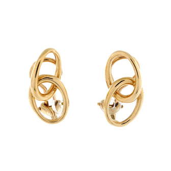 Tiffany & Co. Elsa Peretti Double Loop Earrings 18K Yellow Gold