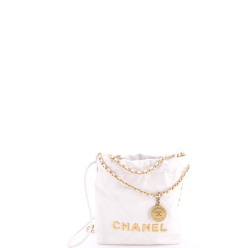 Chanel 22 Chain Hobo Quilted Shaded Calfskin Mini