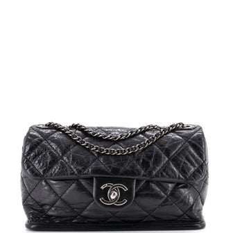 Chanel Portobello Flap Bag Quilted Aged Calfskin Medium