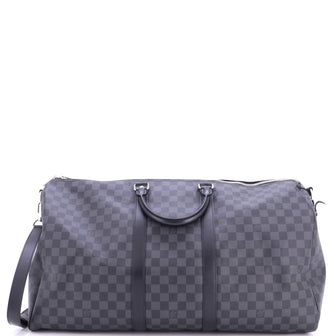 Louis Vuitton Keepall Bandouliere Bag Damier Graphite 55