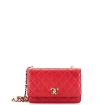 Chanel Trendy CC Wallet on Chain Quilted Lambskin
