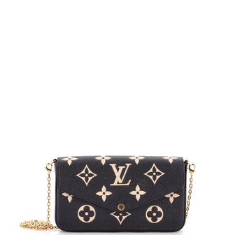 Louis Vuitton Felicie Pochette Bicolor Monogram Empreinte Giant