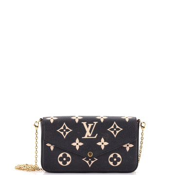 Louis Vuitton Felicie Pochette Bicolor Monogram Empreinte Giant
