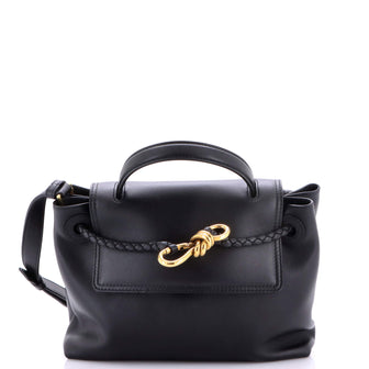 Bottega Veneta Ciao Ciao Top Handle Bag Leather with Intrecciato Detail Small
