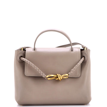 Bottega Veneta Ciao Ciao Top Handle Bag Leather with Intrecciato Detail Small