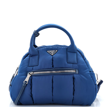 Prada Bomber Convertible Bowler Bag Tessuto Medium