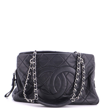 Chanel Timeless CC Shopping Tote Quilted Caviar Medium