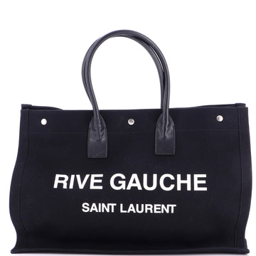 Saint Laurent Rive Gauche Shopper Tote Canvas Large
