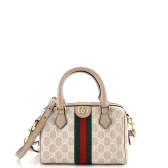 Gucci Ophidia Convertible Boston Bag GG Coated Canvas Mini