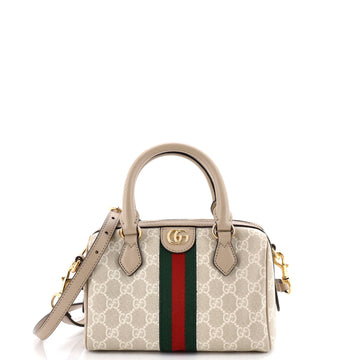 Gucci Ophidia Convertible Boston Bag GG Coated Canvas Mini