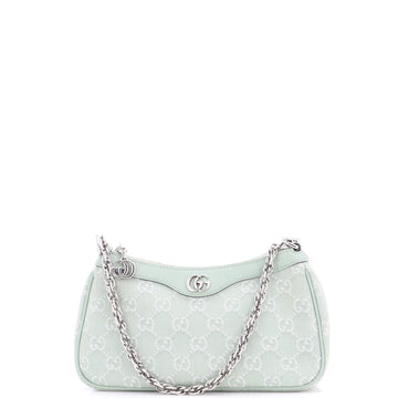 Gucci Ophidia Zip Pochette Shoulder Bag GG Denim Small