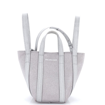 Balenciaga Everyday 2.0 North South Tote Glitter Fabric XS