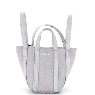 Balenciaga Everyday 2.0 North South Tote Glitter Fabric XS