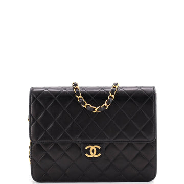 Chanel Vintage Clutch with Chain Quilted Leather Small