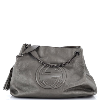 Gucci Soho Chain Strap Shoulder Bag Leather Large