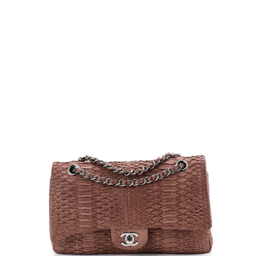 Chanel Classic Double Flap Bag Python Medium
