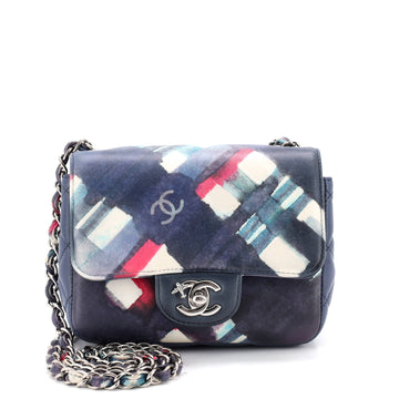 Chanel Airlines CC Flap Bag Printed Leather Mini