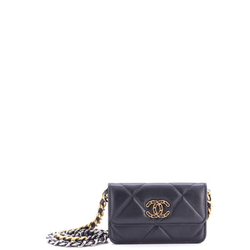 Chanel 19 Clutch With Chain Quilted Lambskin