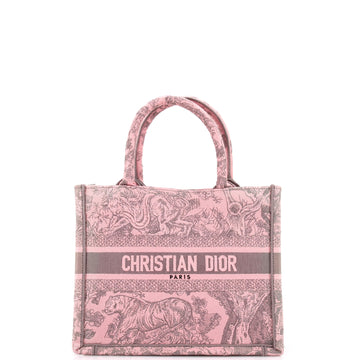 Christian Dior Book Tote Embroidered Canvas Small