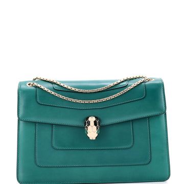 Bvlgari Serpenti Forever Square Shoulder Bag Leather Medium