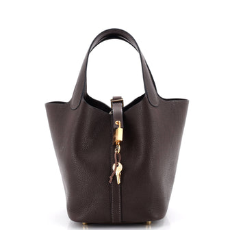 Hermes Picotin Lock Bag Barenia Faubourg PM