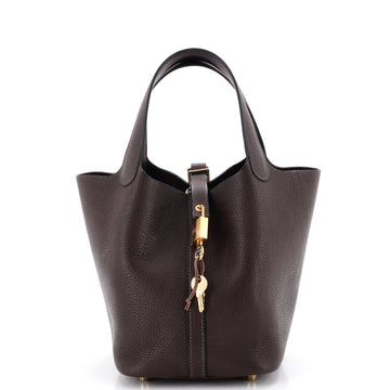 Hermes Picotin Lock Bag Barenia Faubourg PM