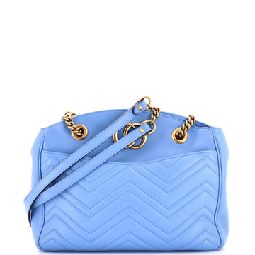 Gucci GG Marmont Chain Tote Matelasse Leather Medium