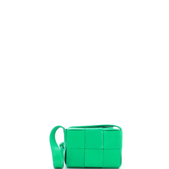 Bottega Veneta Cassette Crossbody Bag Maxi Intrecciato Leather Candy