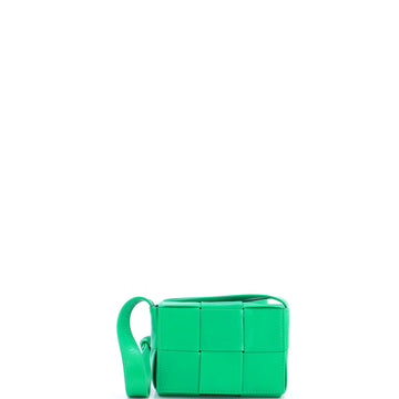 Bottega Veneta Cassette Crossbody Bag Maxi Intrecciato Leather Candy