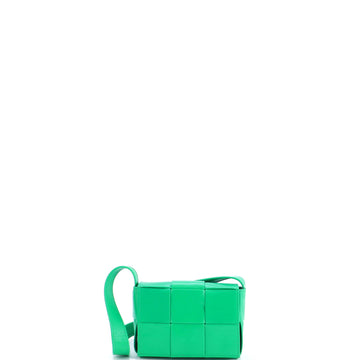 Bottega Veneta Cassette Crossbody Bag Maxi Intrecciato Leather Candy