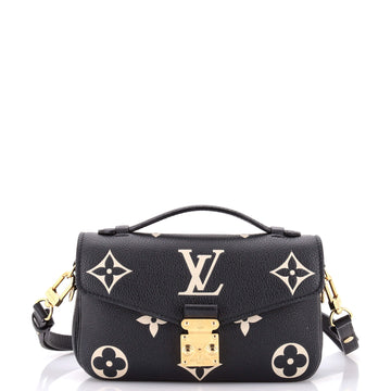 Louis Vuitton Pochette Metis Bicolor Monogram Empreinte Giant East West