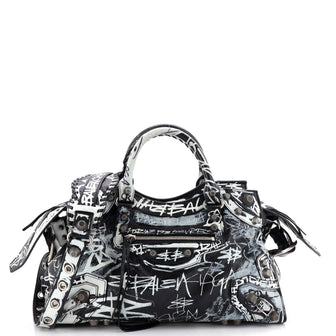 Balenciaga Neo Cagole Graffiti City Bag Leather Medium