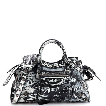 Balenciaga Neo Cagole Graffiti City Bag Leather Medium