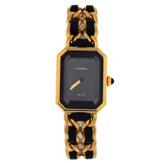 Chanel Premiere Rock Quartz Watch Plated Metal and Leather 20