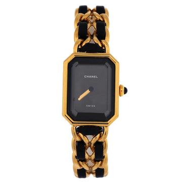 Chanel Premiere Rock Quartz Watch Plated Metal and Leather 20