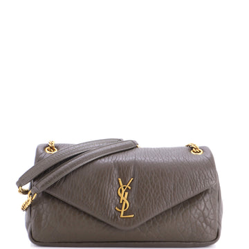 Saint Laurent Calypso Flap Bag Leather Medium