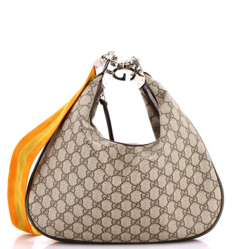Gucci Attache Shoulder Bag GG Coated Canvas Small