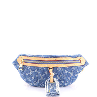 Louis Vuitton High Rise Bum Bag Monogram Denim