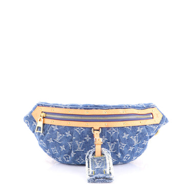 Louis Vuitton High Rise Bum Bag Monogram Denim
