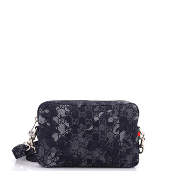 Gucci Convertible Crossbody Bag Camouflage GG Denim
